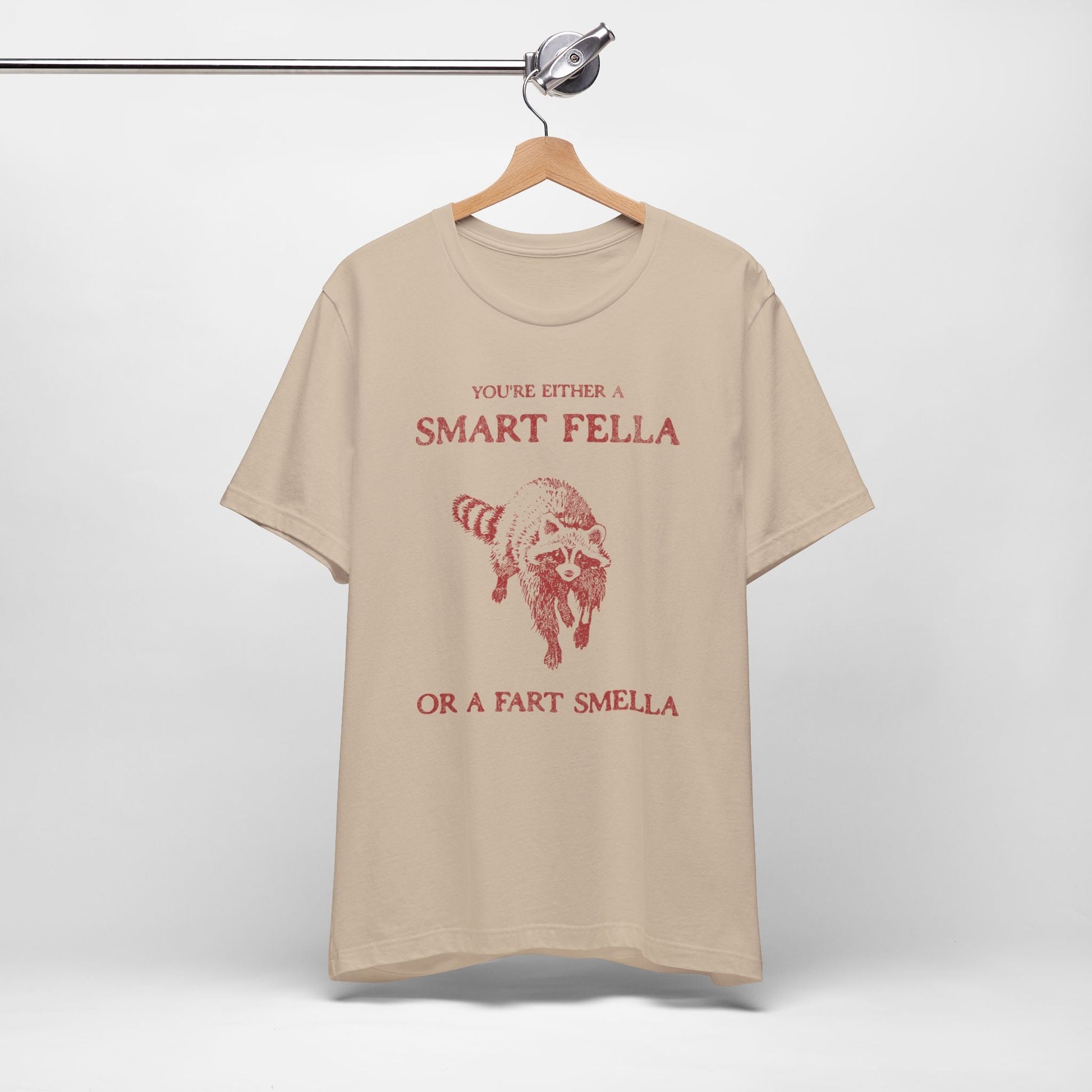 Vintage Smart Fella Funny Raccoon Shirt. - KILLER RETRO