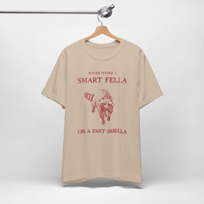 Vintage Smart Fella Funny Raccoon Shirt. - KILLER RETRO