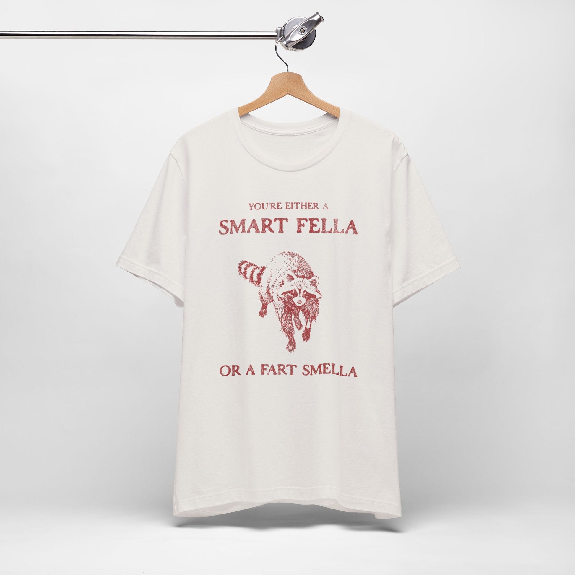 Vintage Smart Fella Funny Raccoon Shirt. - KILLER RETRO