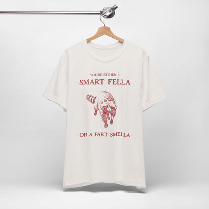 Vintage Smart Fella Funny Raccoon Shirt. - KILLER RETRO