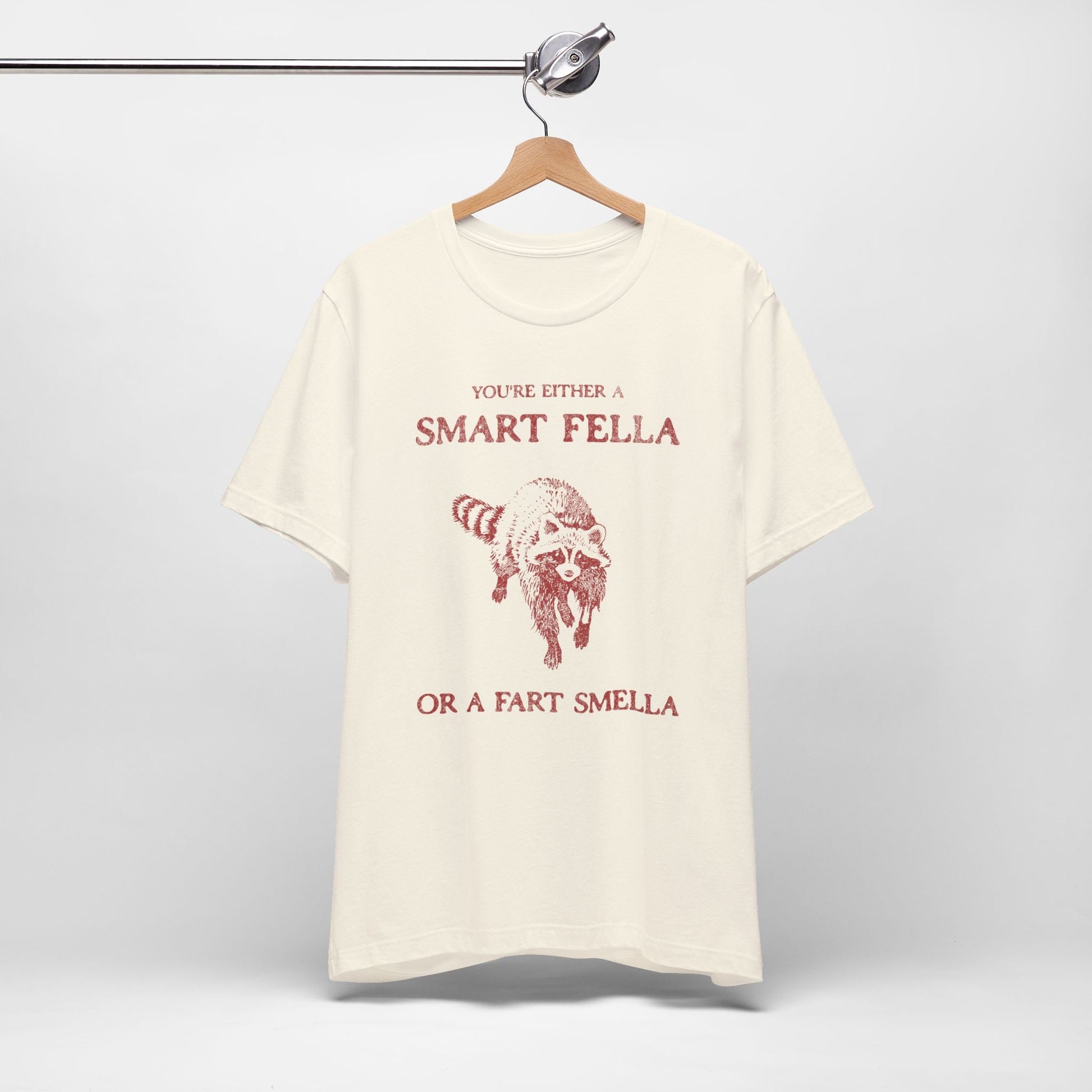 Vintage Smart Fella Funny Raccoon Shirt. - KILLER RETRO