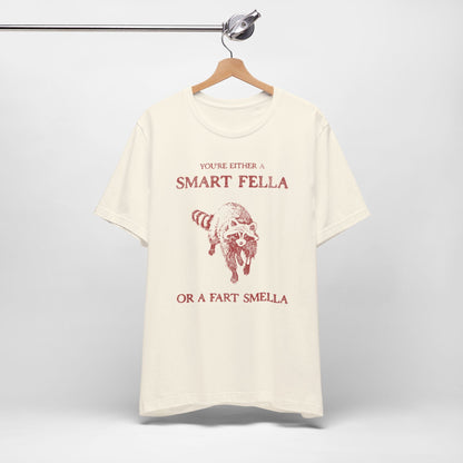 Vintage Smart Fella Funny Raccoon Shirt. - KILLER RETRO