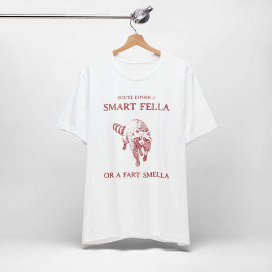 Vintage Smart Fella Funny Raccoon Shirt. - KILLER RETRO