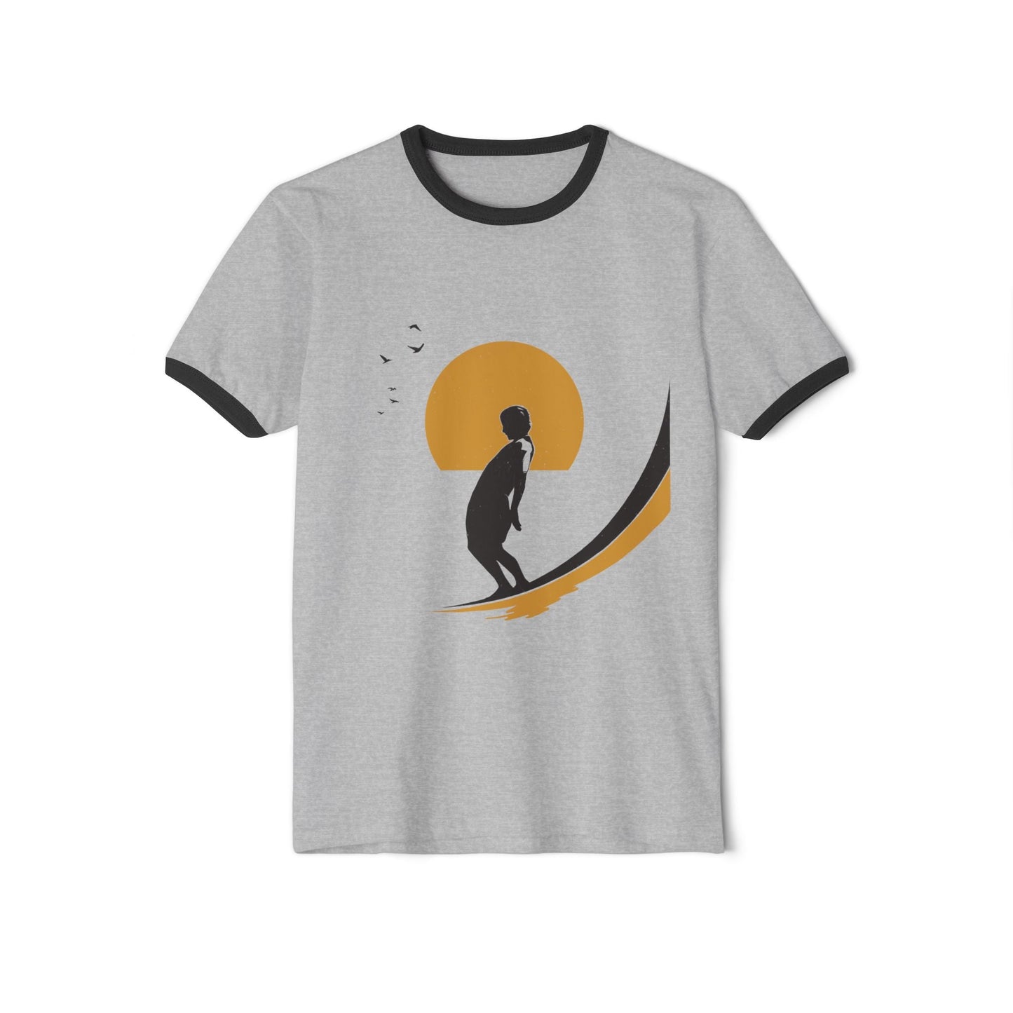 Vintage Surf in Sunset Retro Ringer T-Shirt - KILLER RETRO