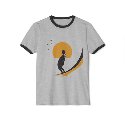 Vintage Surf in Sunset Retro Ringer T-Shirt - KILLER RETRO