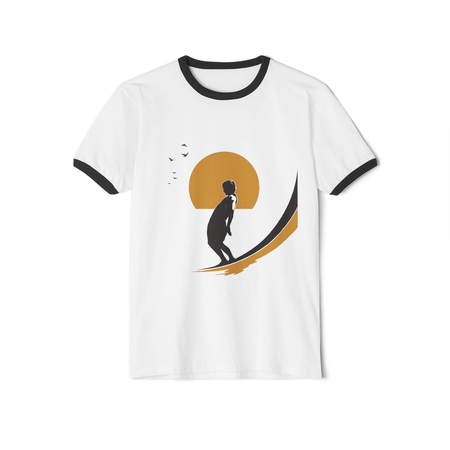 Vintage Surf in Sunset Retro Ringer T-Shirt - KILLER RETRO