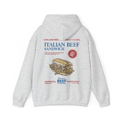 Vintage The Original Beef Hoodie. Italian Beef Sandwich Retro Hoodie - KILLER RETRO