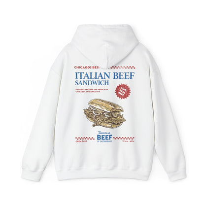 Vintage The Original Beef Hoodie. Italian Beef Sandwich Retro Hoodie - KILLER RETRO