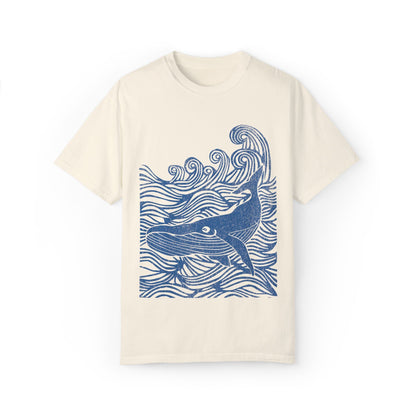 Vintage Whale Ocean Waves Graphic T-shirt - KILLER RETRO