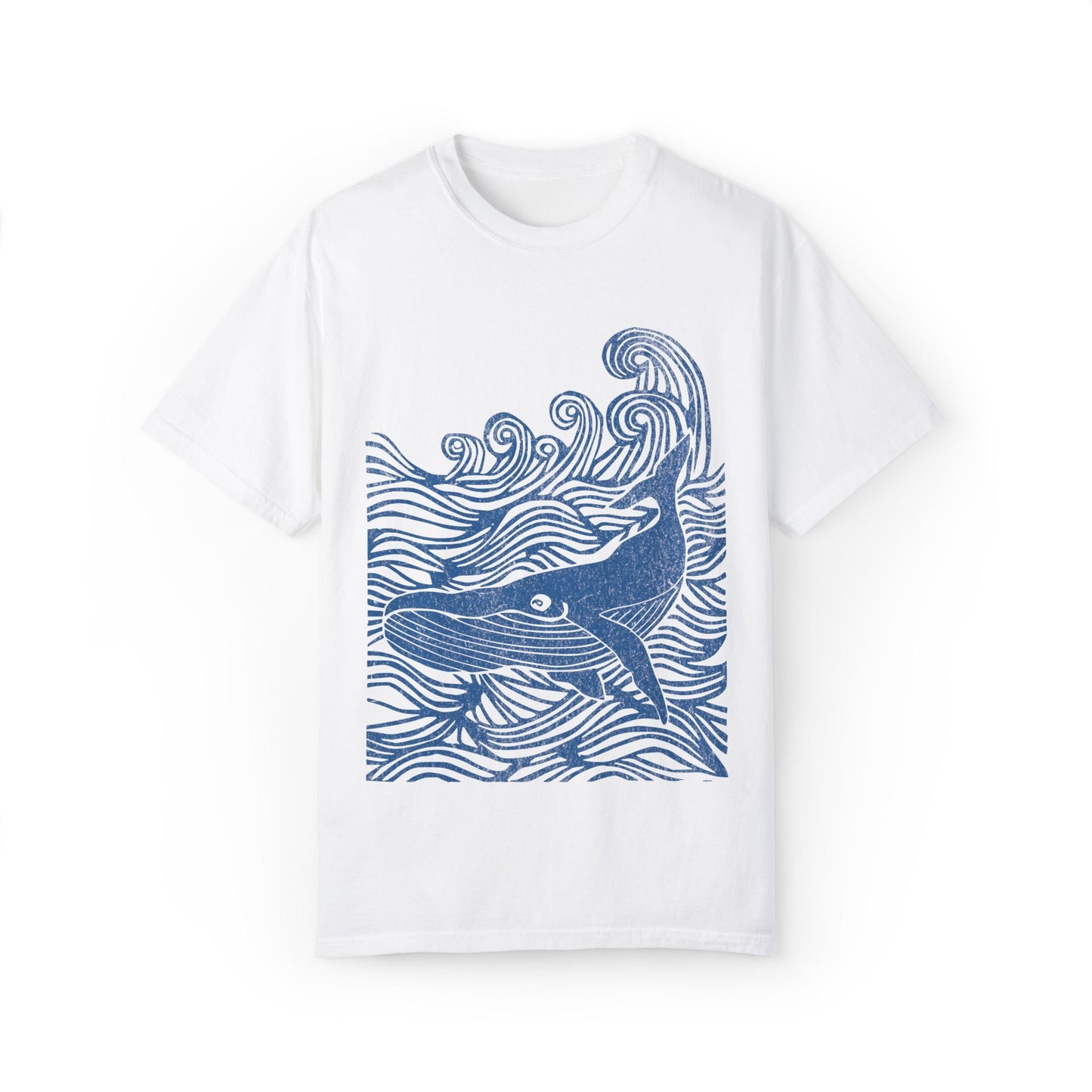 Vintage Whale Ocean Waves Graphic T-shirt - KILLER RETRO