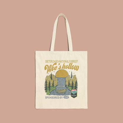 Woe's Hollow Severance Tote Bag, Eco - Friendly Shopping Tote, Beach Bag, Gift for Severance Fans, Travel Bag - KILLER RETRO