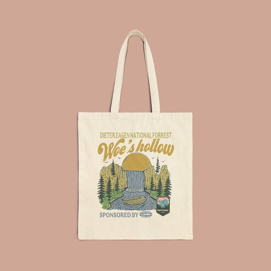 Woe's Hollow Severance Tote Bag, Eco - Friendly Shopping Tote, Beach Bag, Gift for Severance Fans, Travel Bag - KILLER RETRO